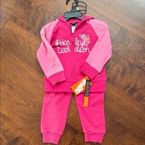 Harley-Davidson Pink and Red Toddler Outfit